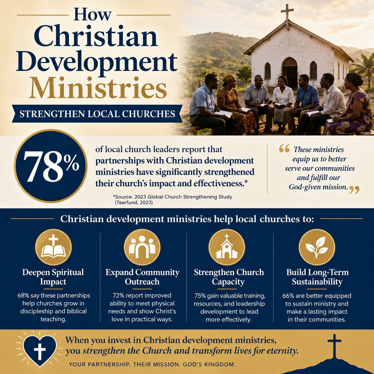 How Christian development ministries strengthen local churches statistics
