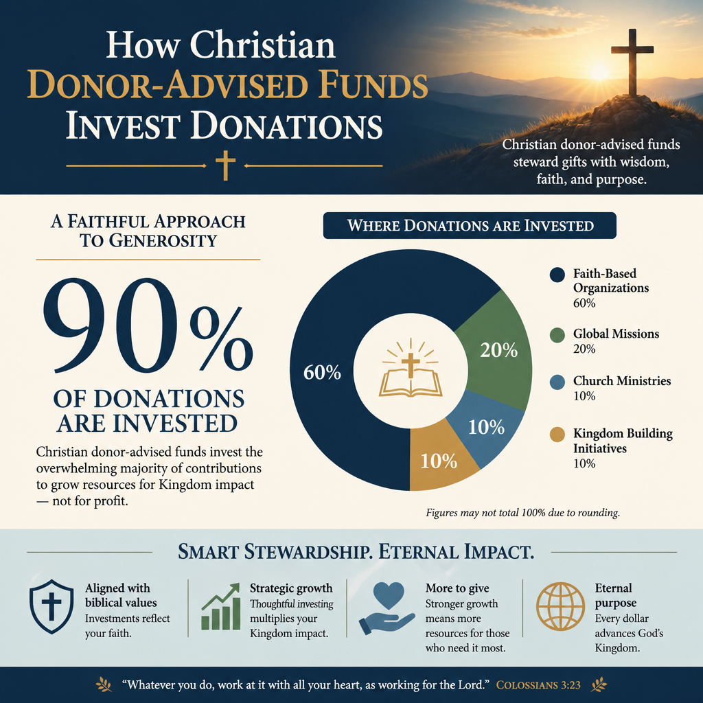 How Christian donor-advised funds invest donations statistics