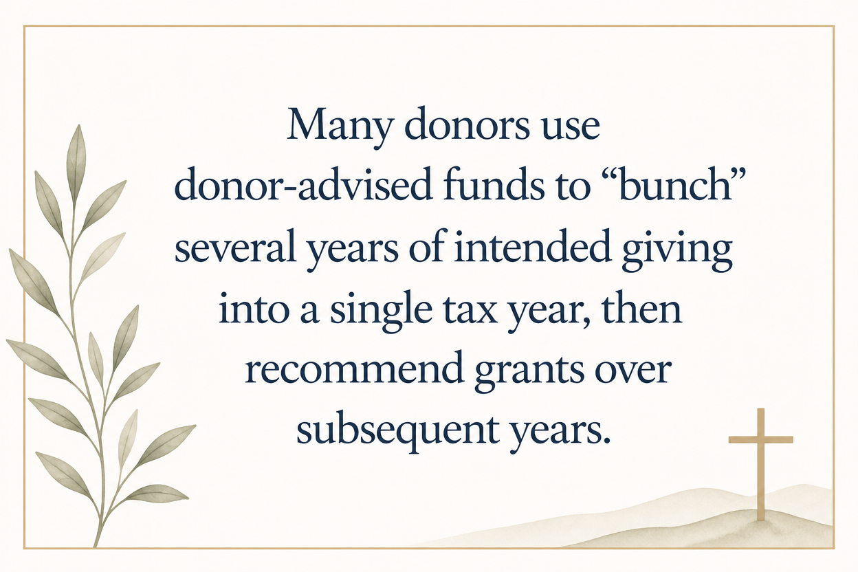 Key insight about How Christian donor-advised funds reduce taxable income