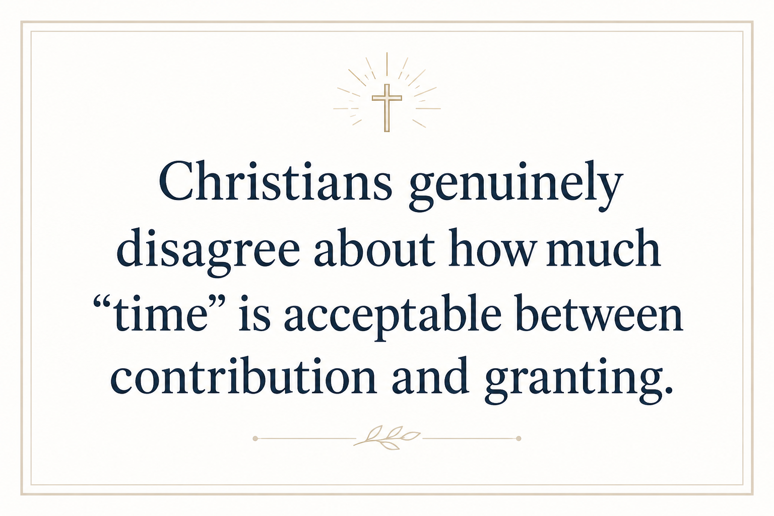 Key insight about How Christian donor-advised funds reflect biblical stewardship