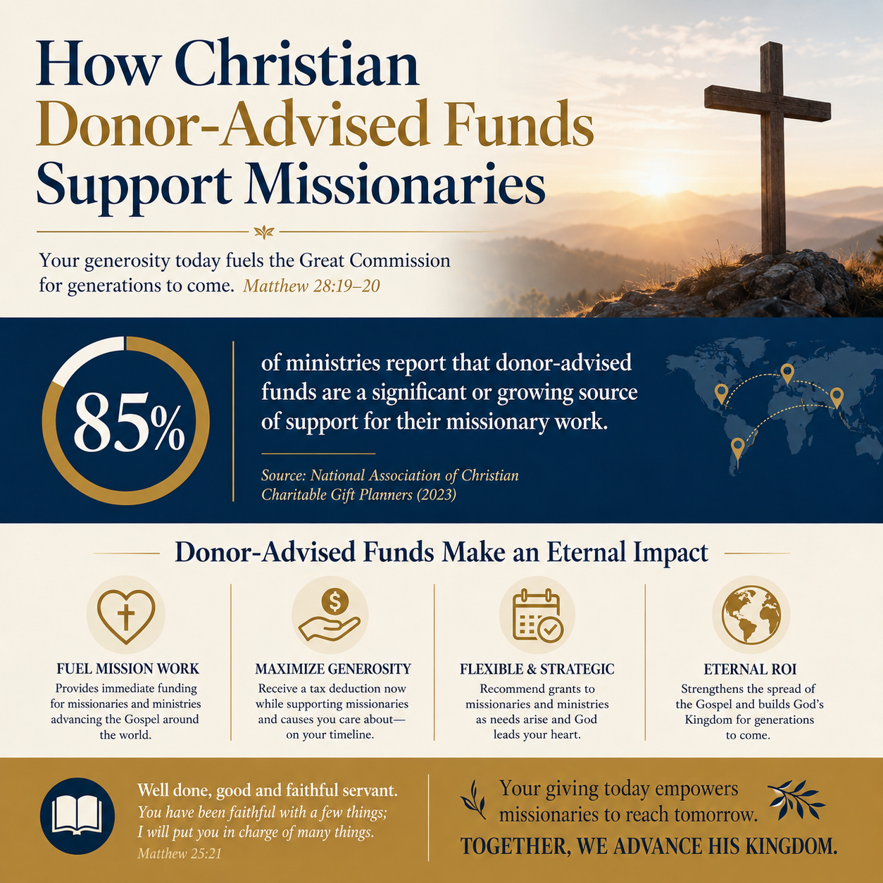 How Christian donor-advised funds support missionaries statistics