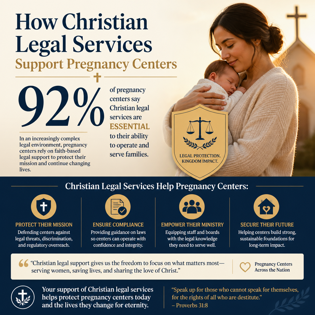 How Christian legal services support pregnancy centers statistics