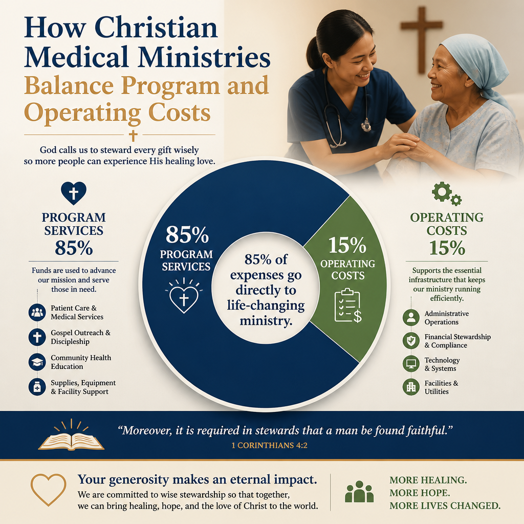How Christian medical ministries balance program and operating costs statistics