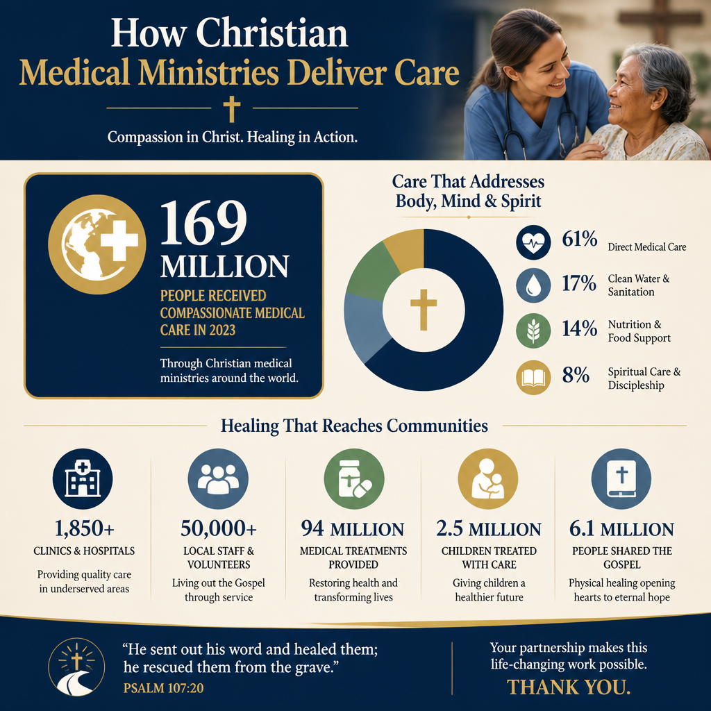 How Christian Medical Ministries Deliver Care statistics
