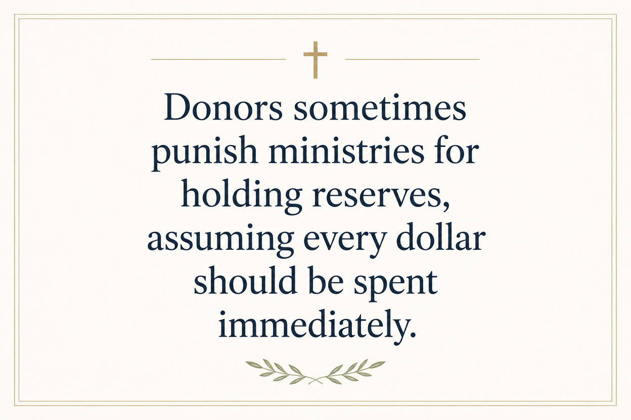 Key insight about How Christian medical ministries report financial results