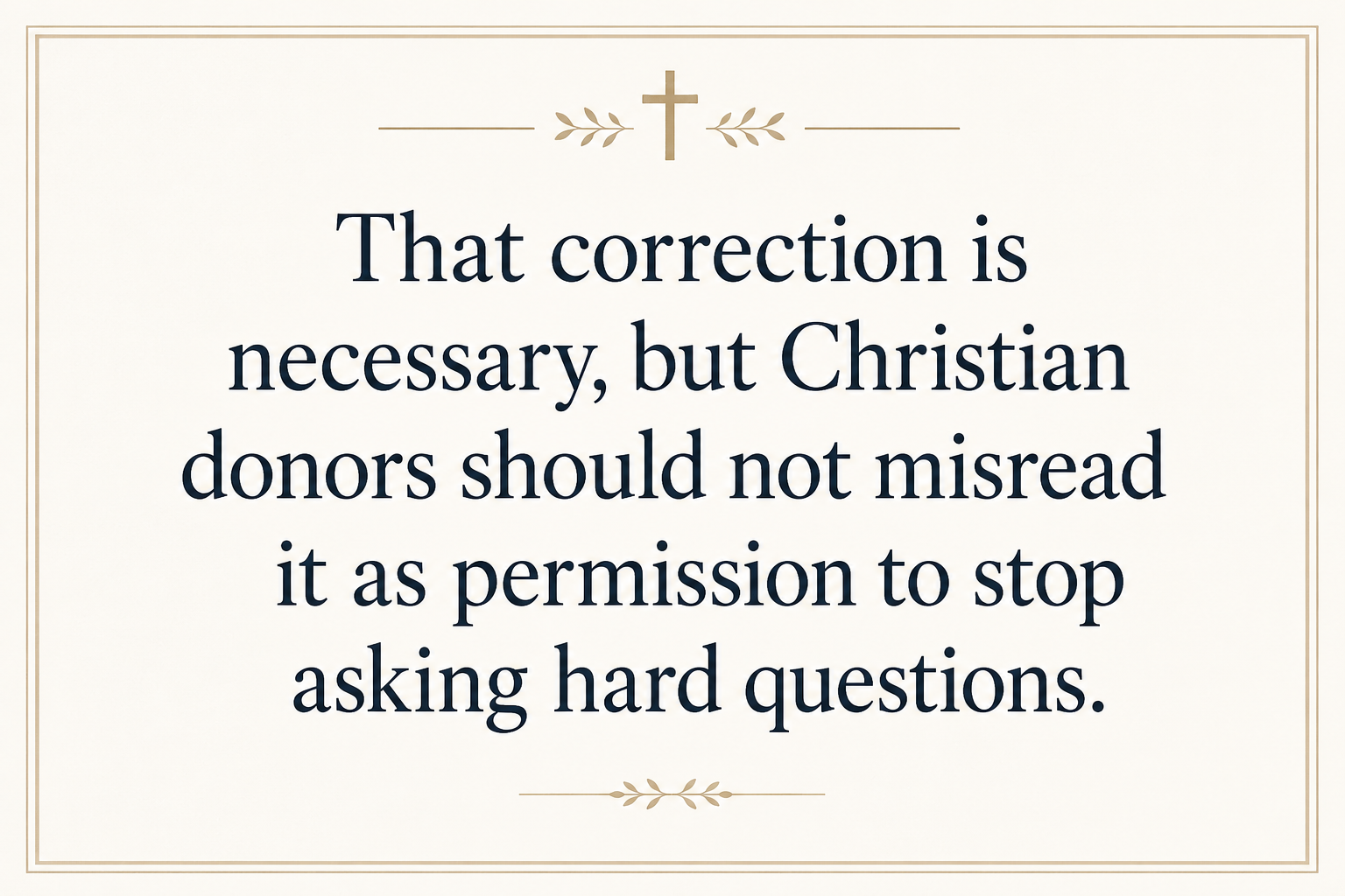 Key insight about How Christian Medical Ministries Use Donations