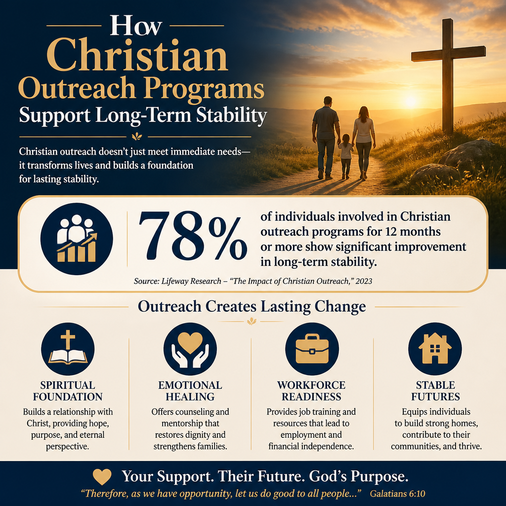 How Christian outreach programs support long-term stability statistics