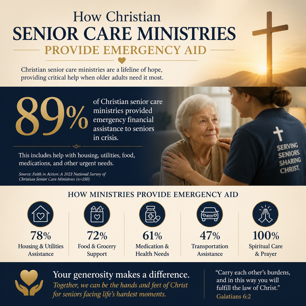 How Christian senior care ministries provide emergency aid statistics
