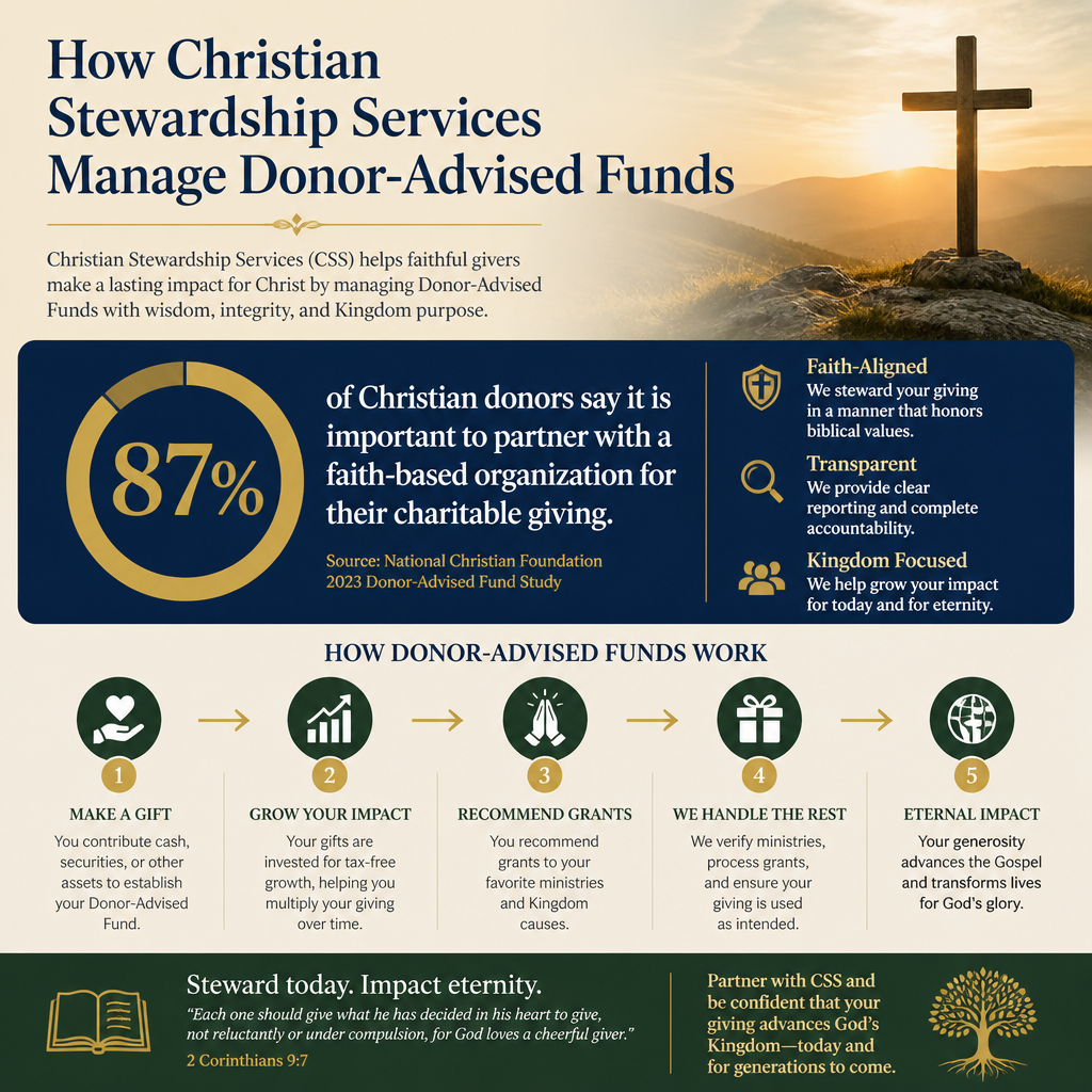 How Christian Stewardship Services Manage Donor-Advised Funds statistics