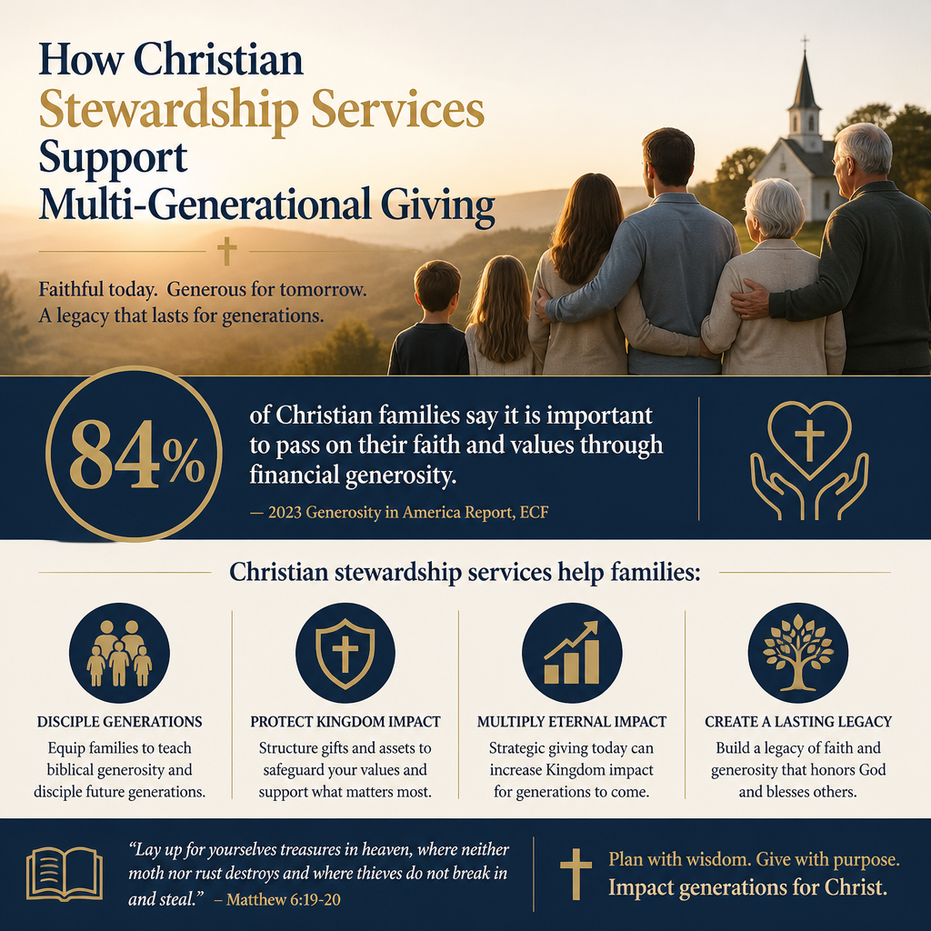 How Christian stewardship services support multi-generational giving statistics