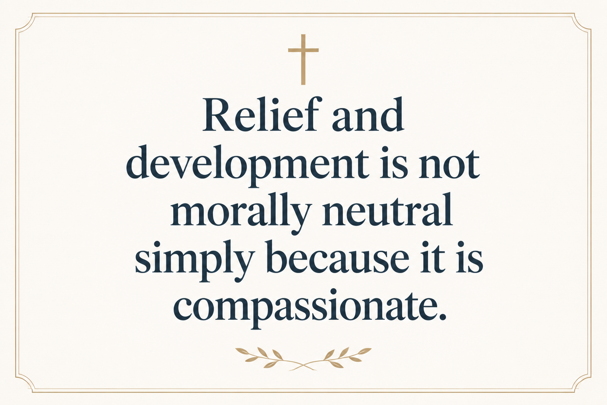 Key insight about How Christians balance local church and relief ministry giving