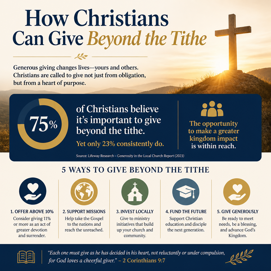 How Christians can give beyond the tithe statistics