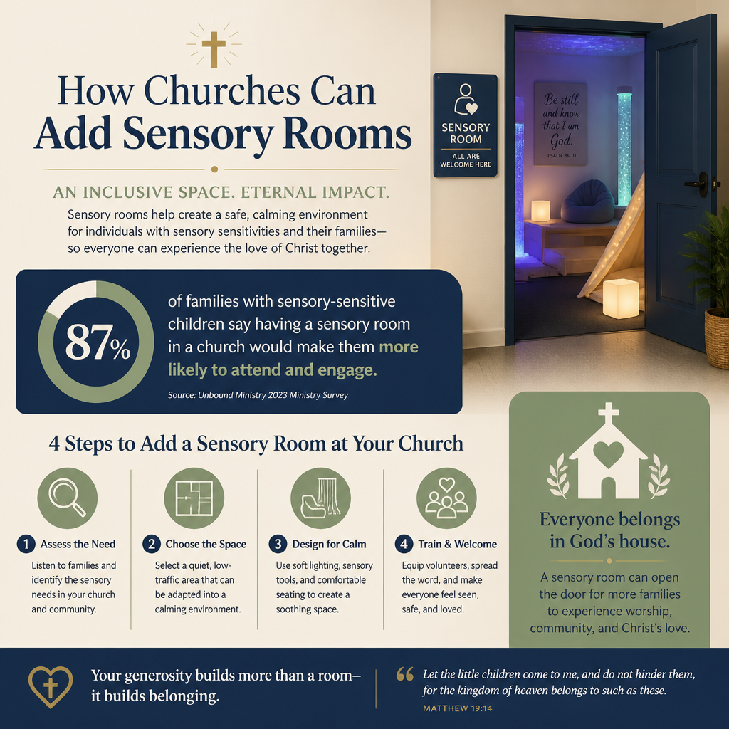 How churches can add sensory rooms statistics