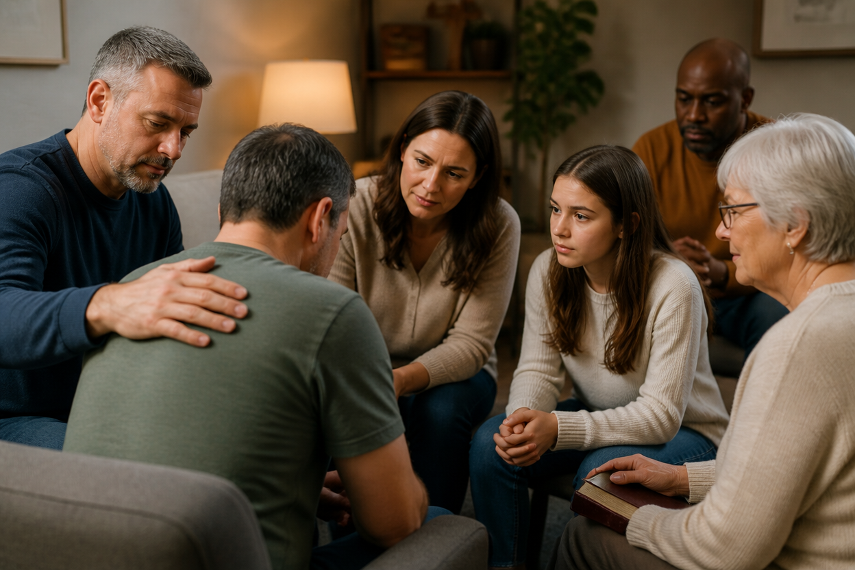 Guide to How churches can support families in Christian addiction recovery