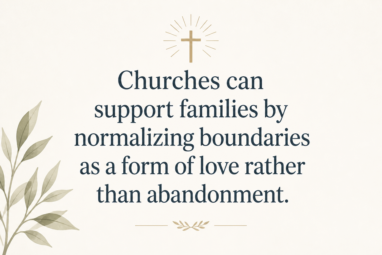Key insight about How churches can support families in Christian addiction recovery