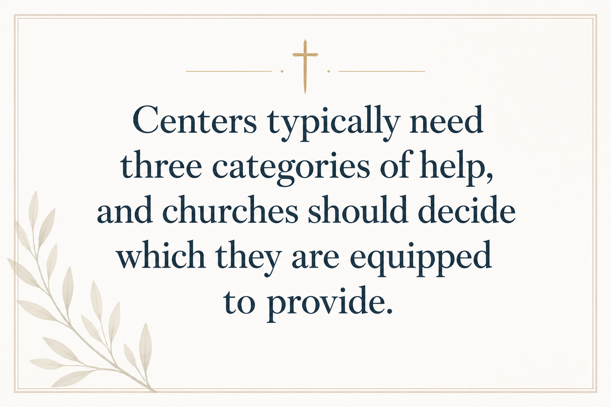 Key insight about How churches can support local pregnancy resource centers