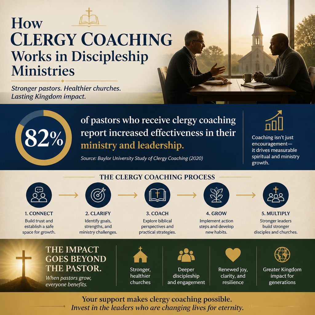 How clergy coaching works in discipleship ministries statistics