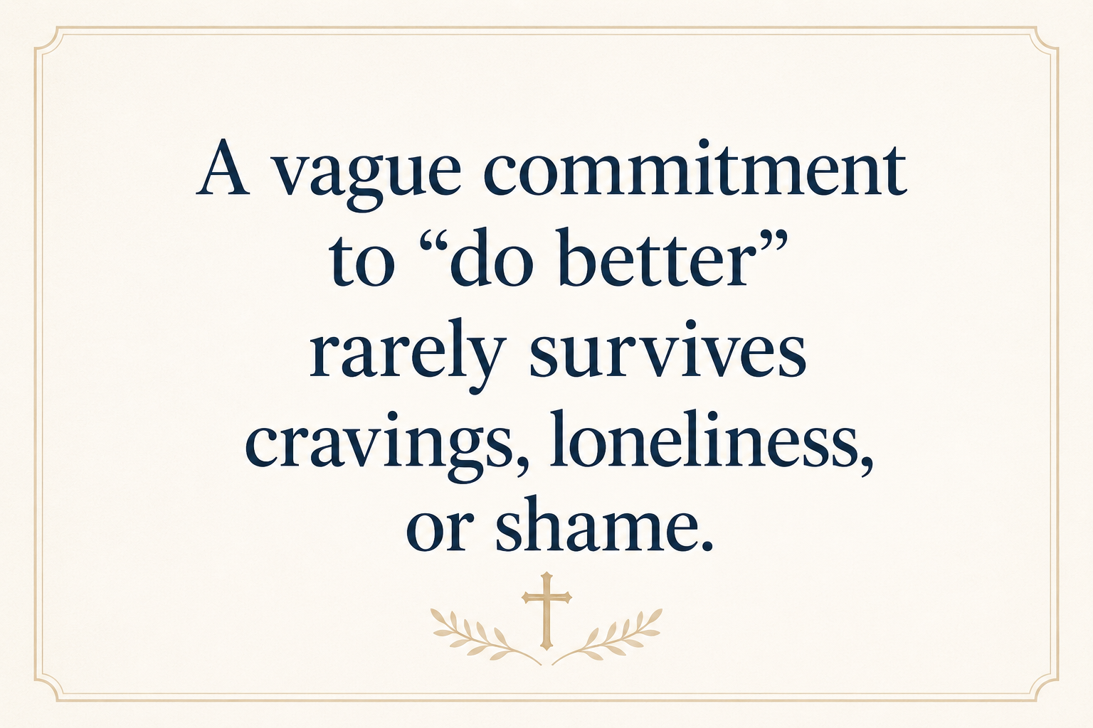 Key insight about How confession and accountability work in Christian recovery