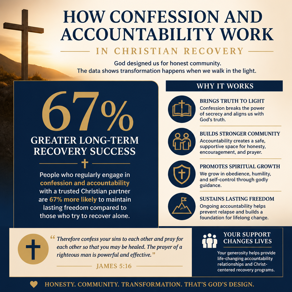 How confession and accountability work in Christian recovery statistics