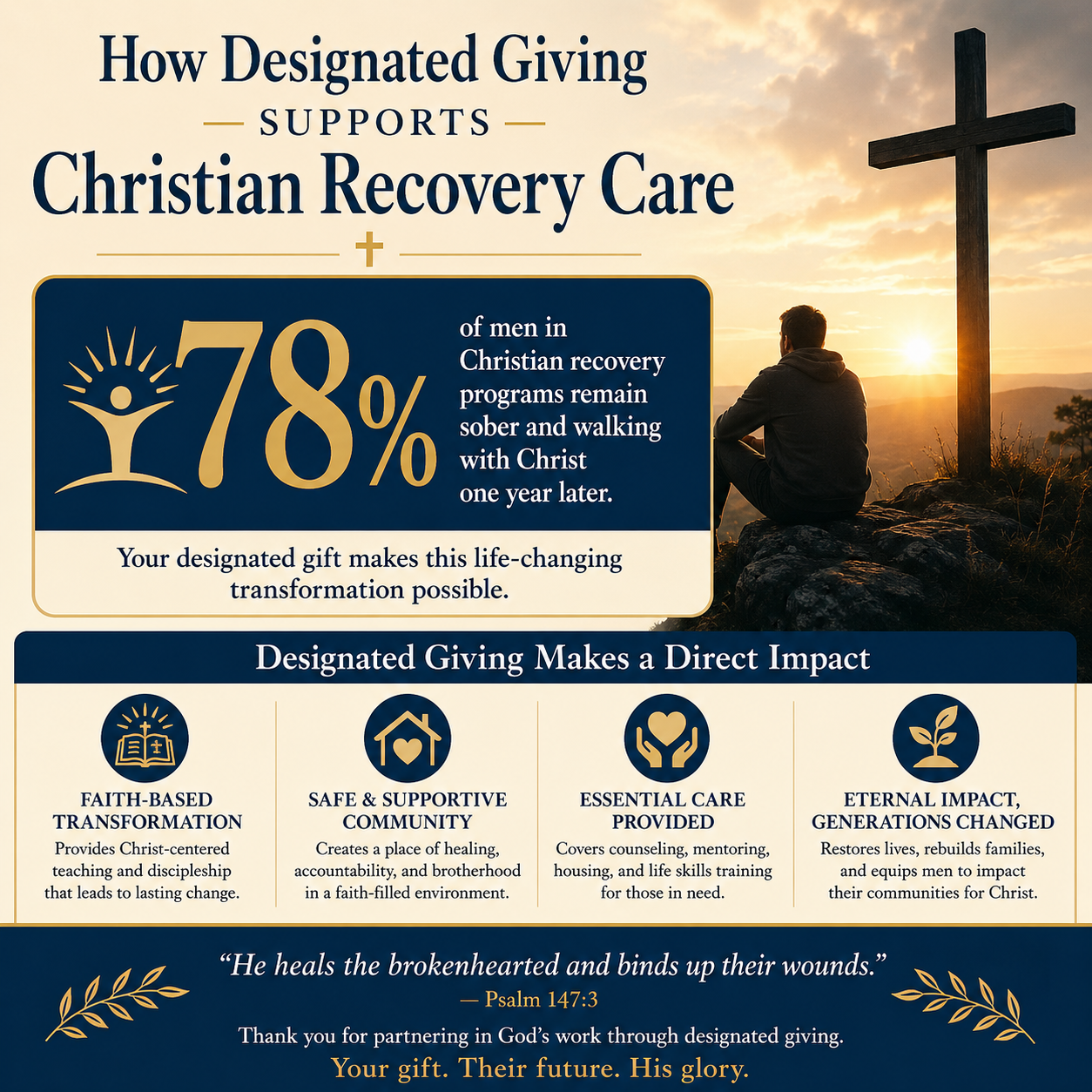 How designated giving supports Christian recovery care statistics
