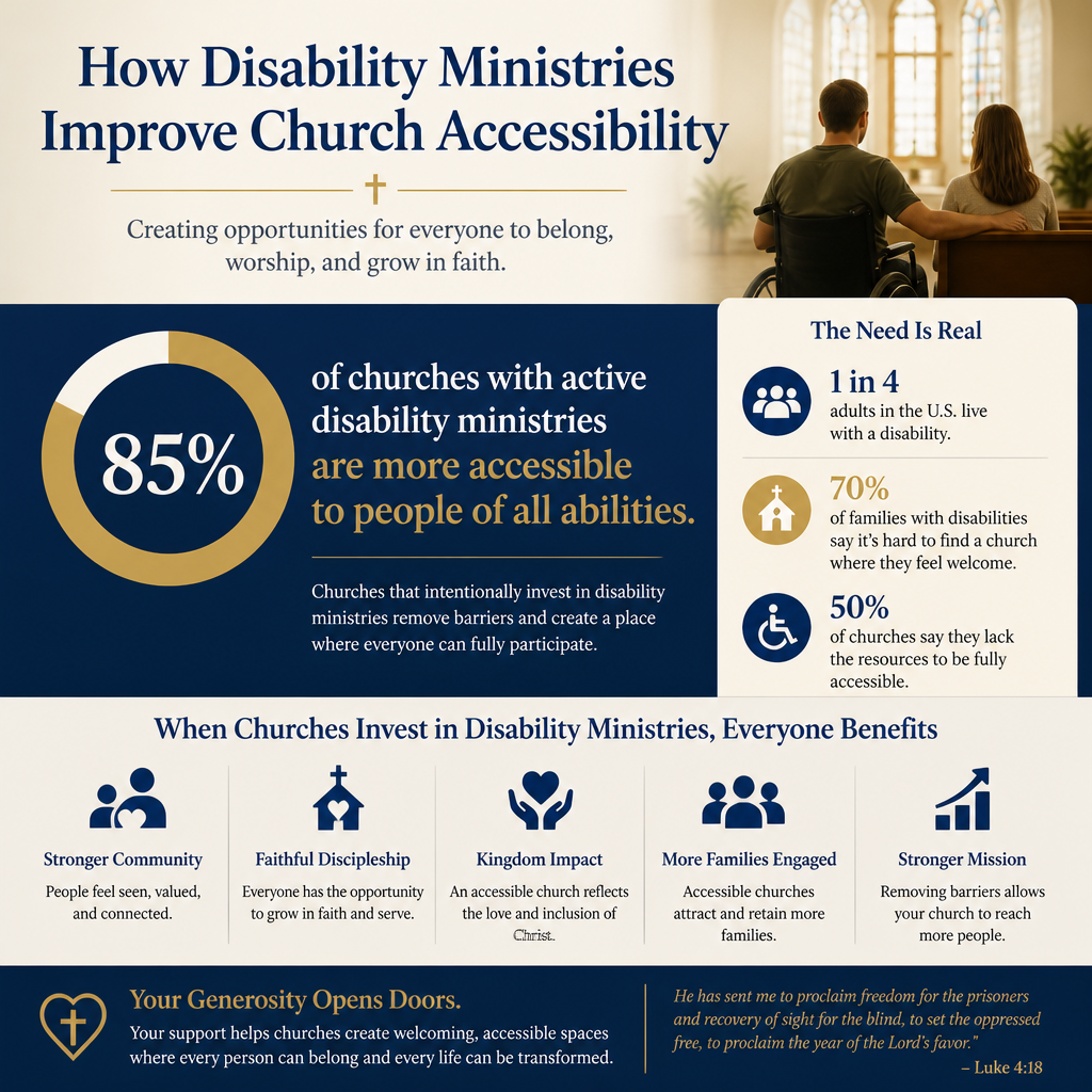 How disability ministries improve church accessibility statistics