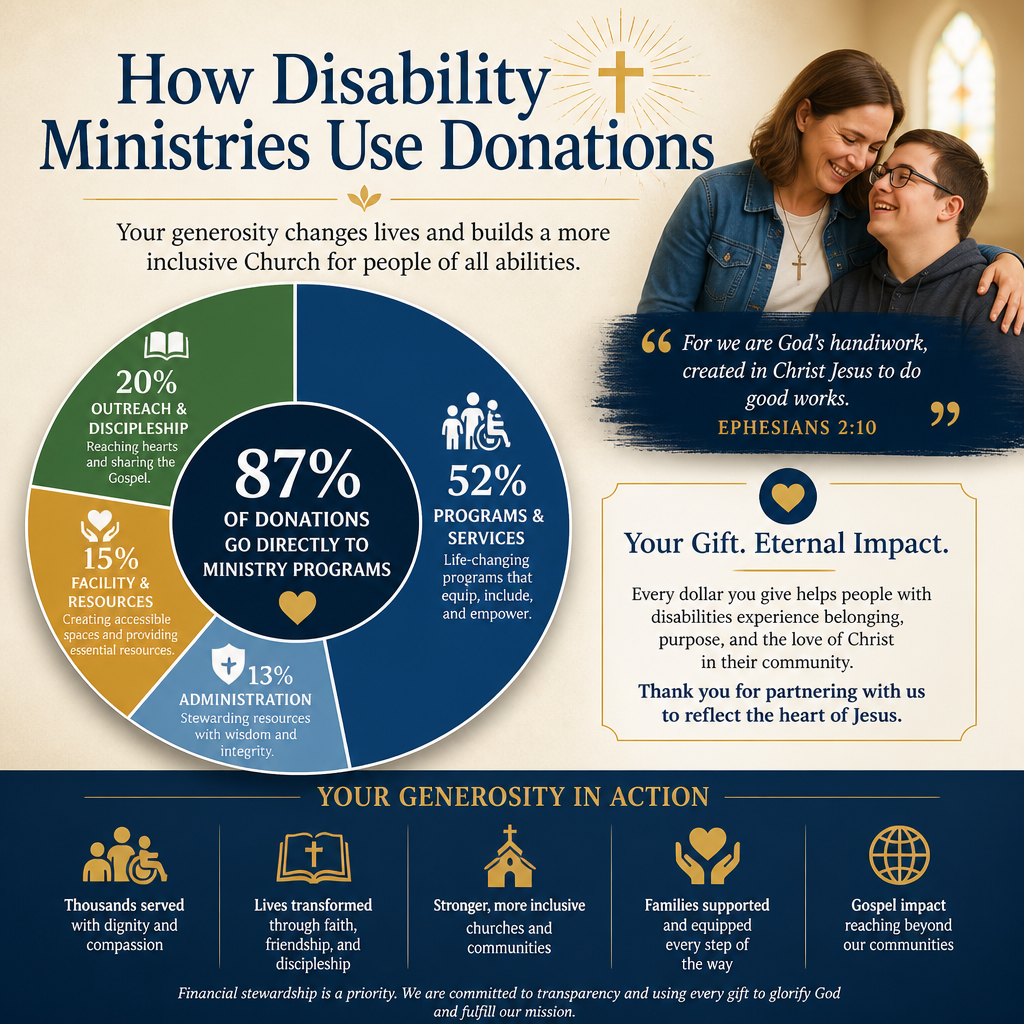 How Disability Ministries Use Donations statistics