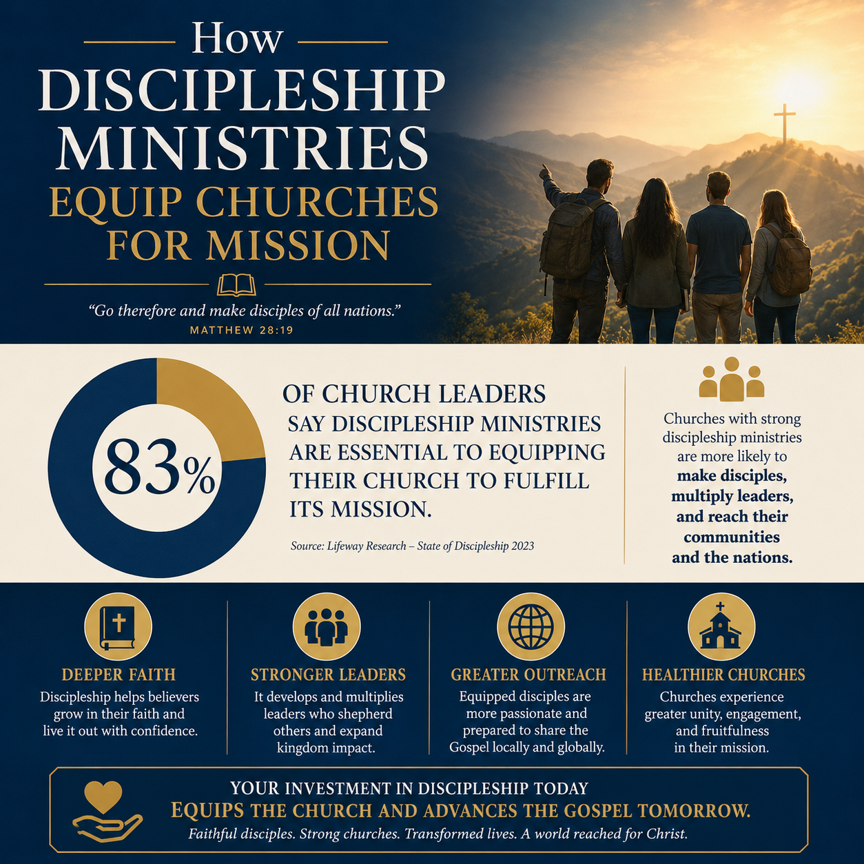 How discipleship ministries equip churches for mission statistics