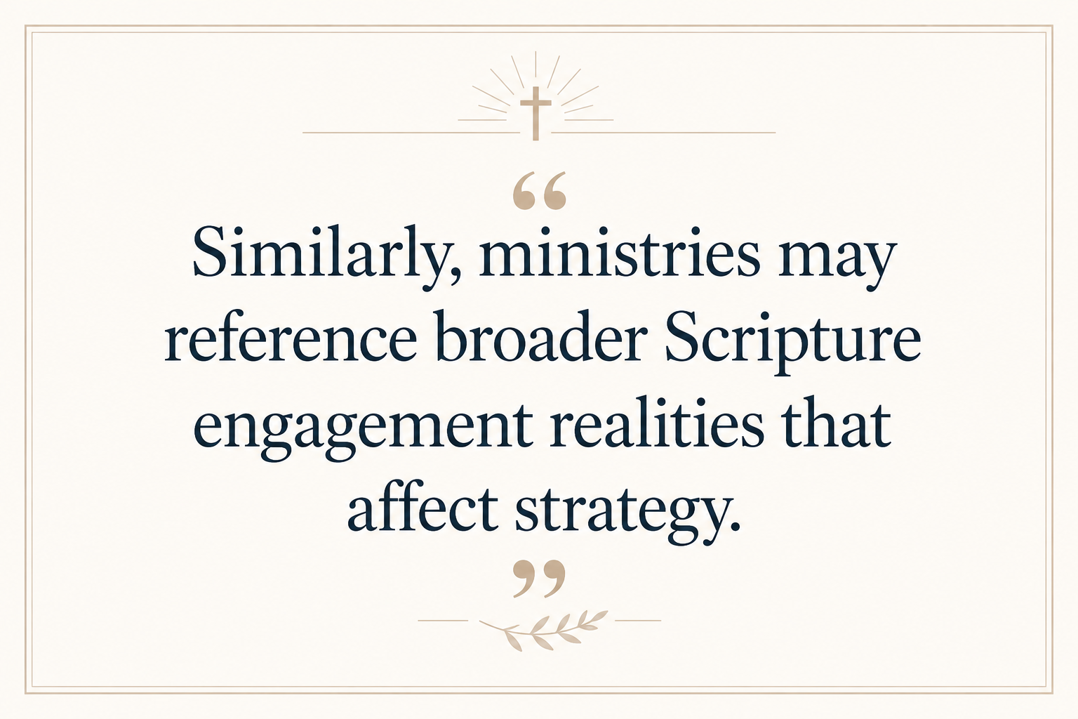 Key insight about How do Bible translation ministries measure spiritual impact