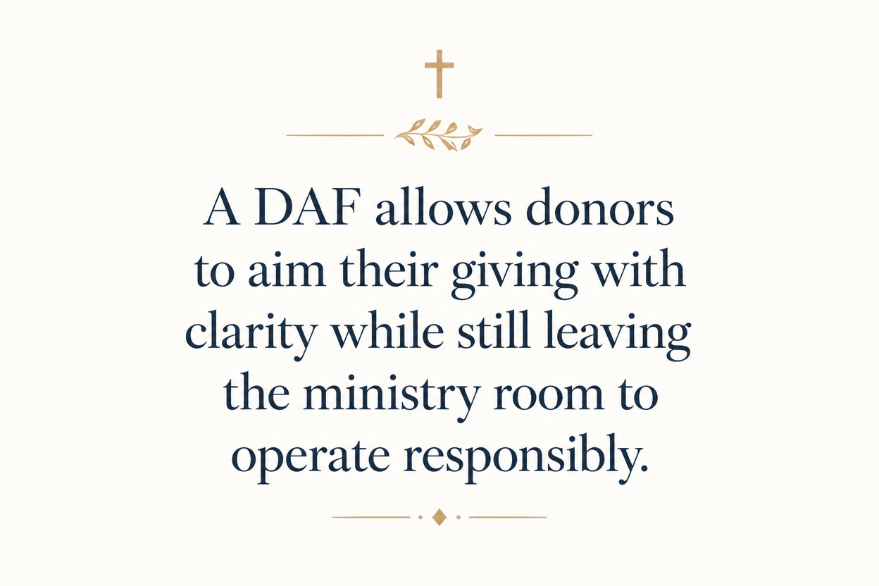 Key insight about How donor-advised funds support pastoral support ministries