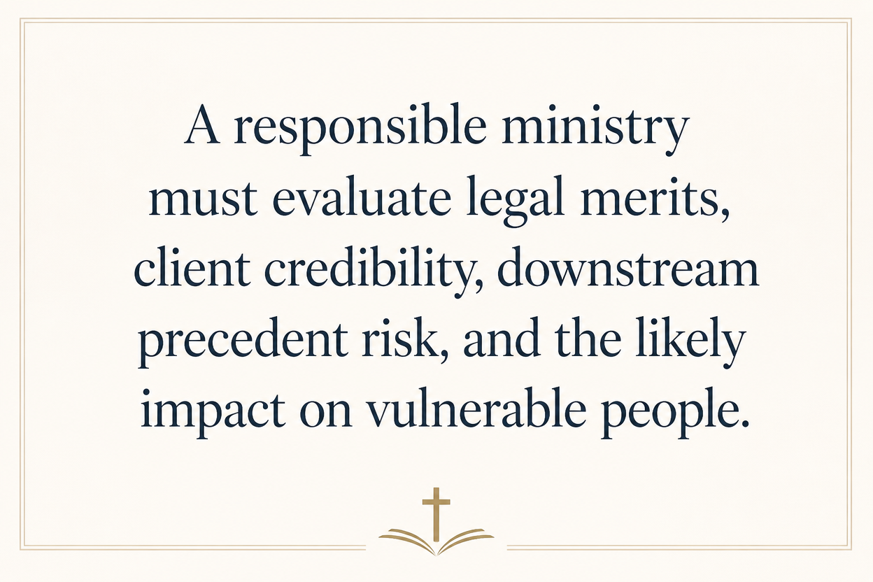 Key insight about How donor support funds Christian legal appeals