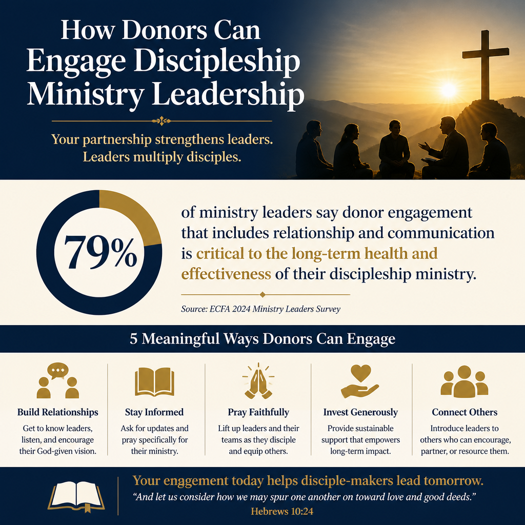 How donors can engage discipleship ministry leadership statistics