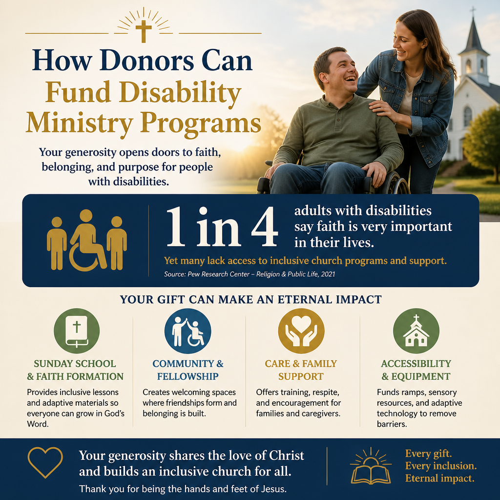 How donors can fund disability ministry programs statistics