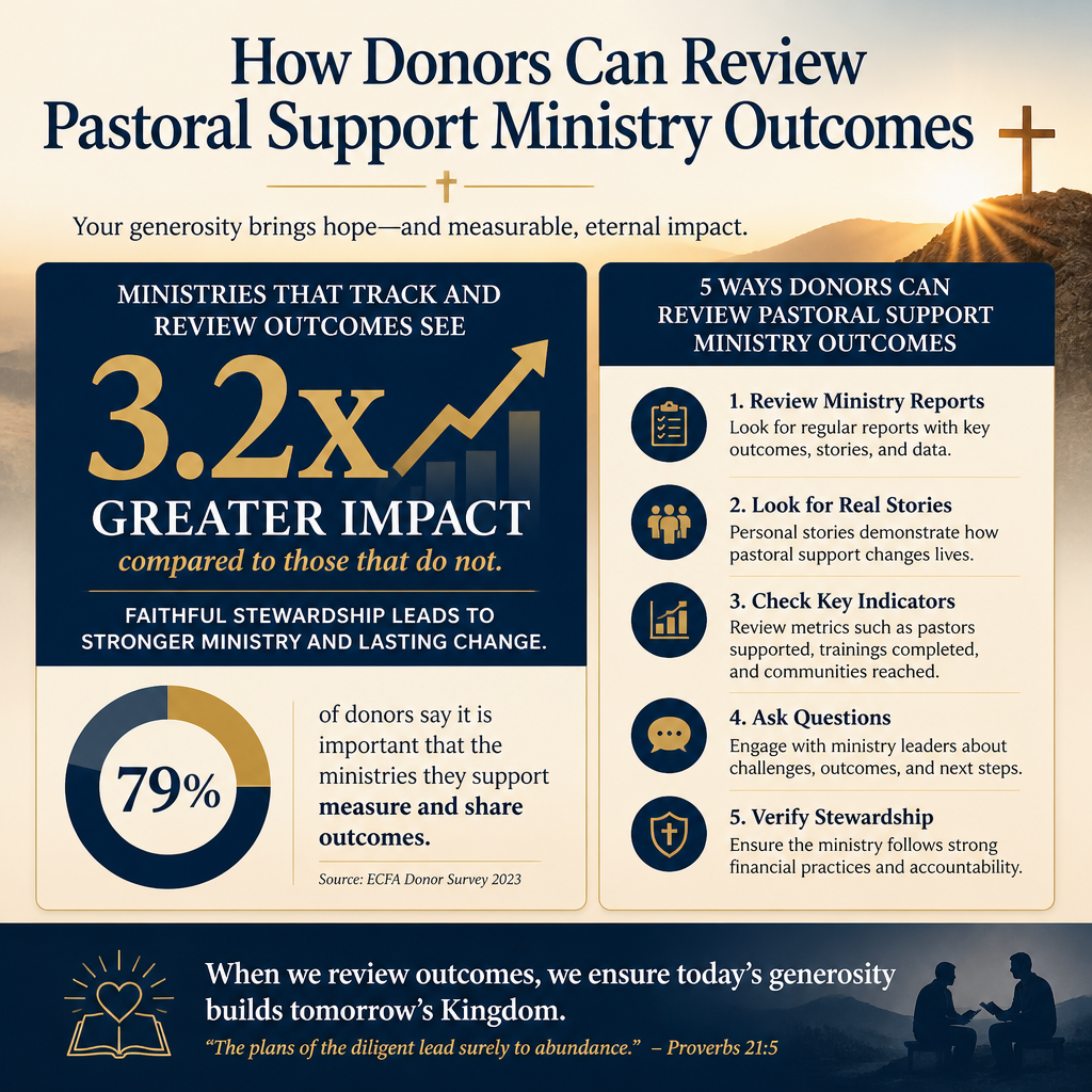 How donors can review pastoral support ministry outcomes statistics
