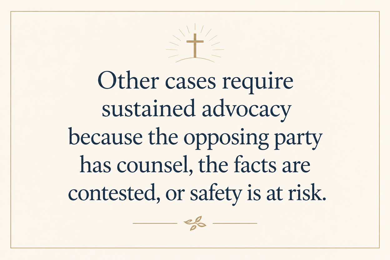 Key insight about How donors fund family law services through Christian legal aid