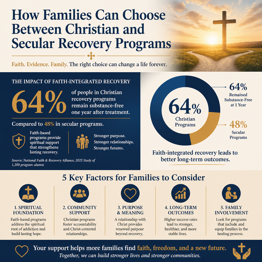 How families can choose between Christian and secular recovery programs statistics