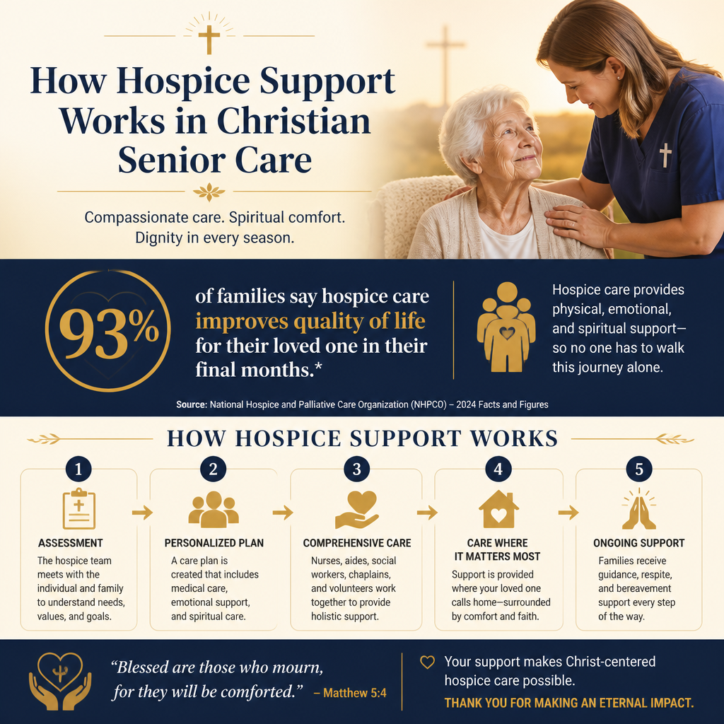 How hospice support works in Christian senior care statistics