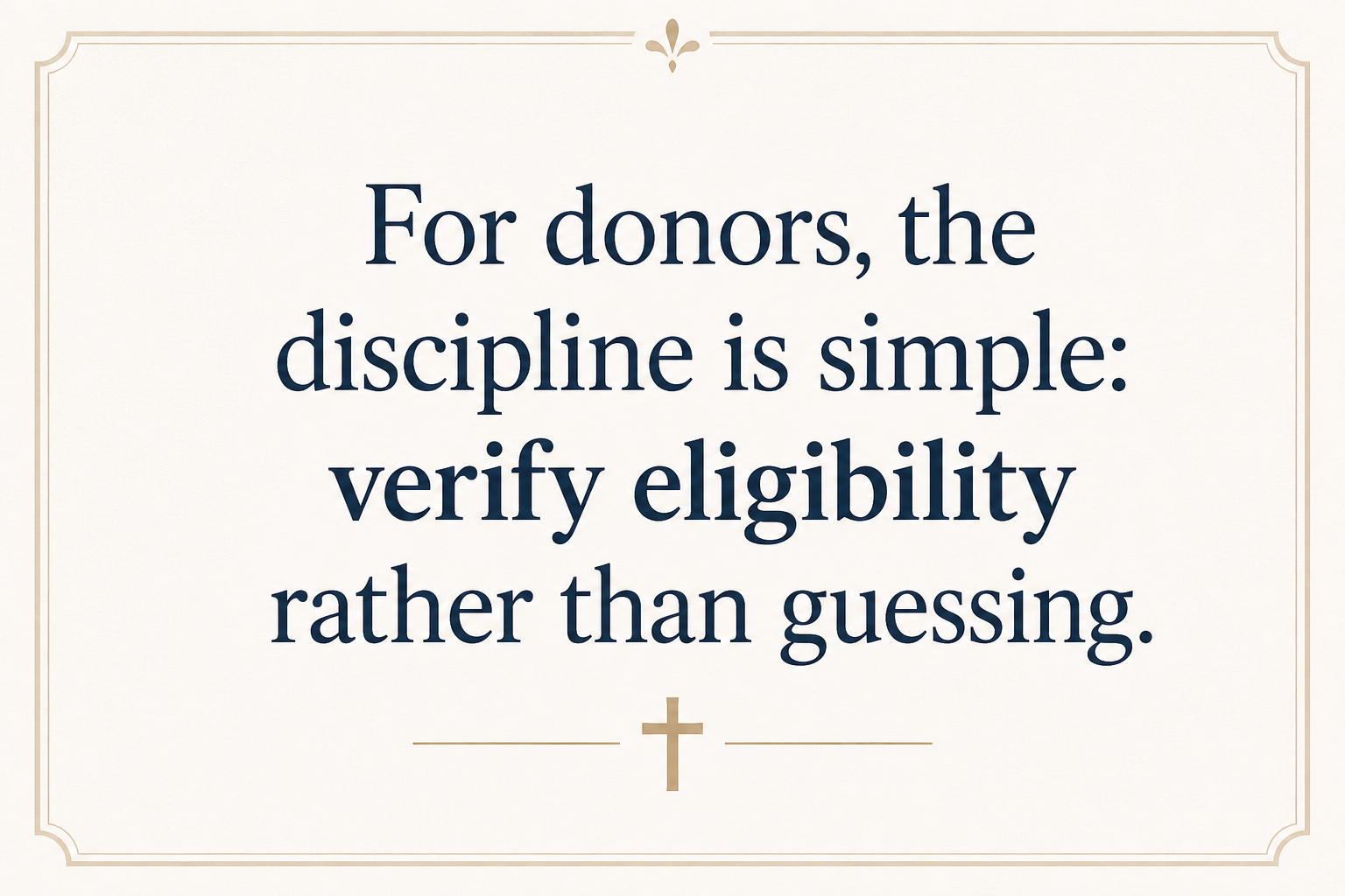 Key insight about How matching gifts work for biblical museum ministries