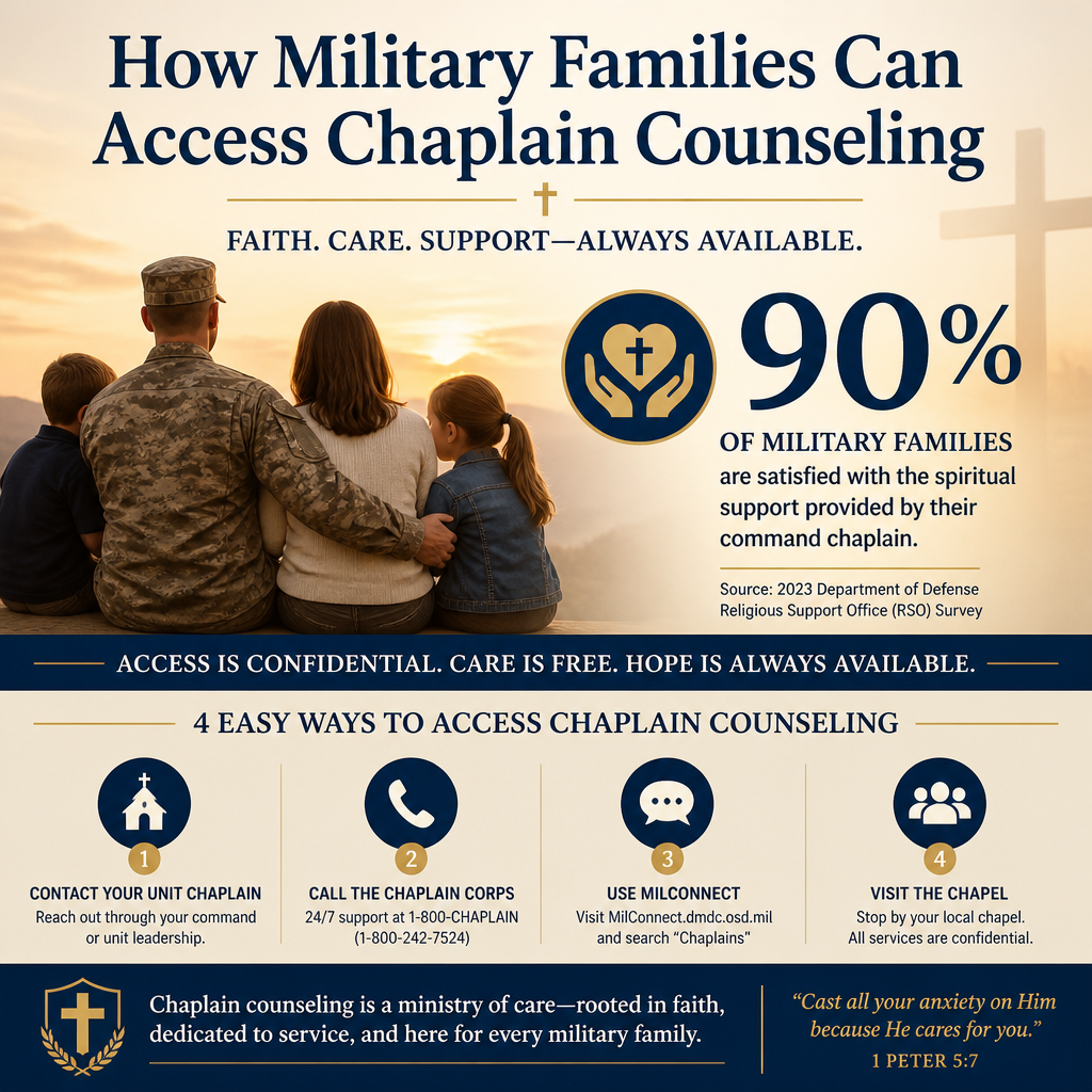 How military families can access chaplain counseling statistics