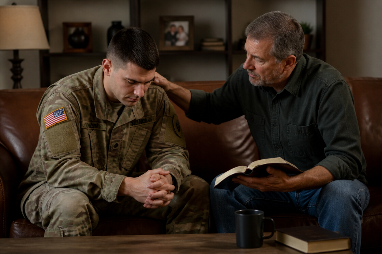 Guide to How military outreach ministries support faith during reintegration