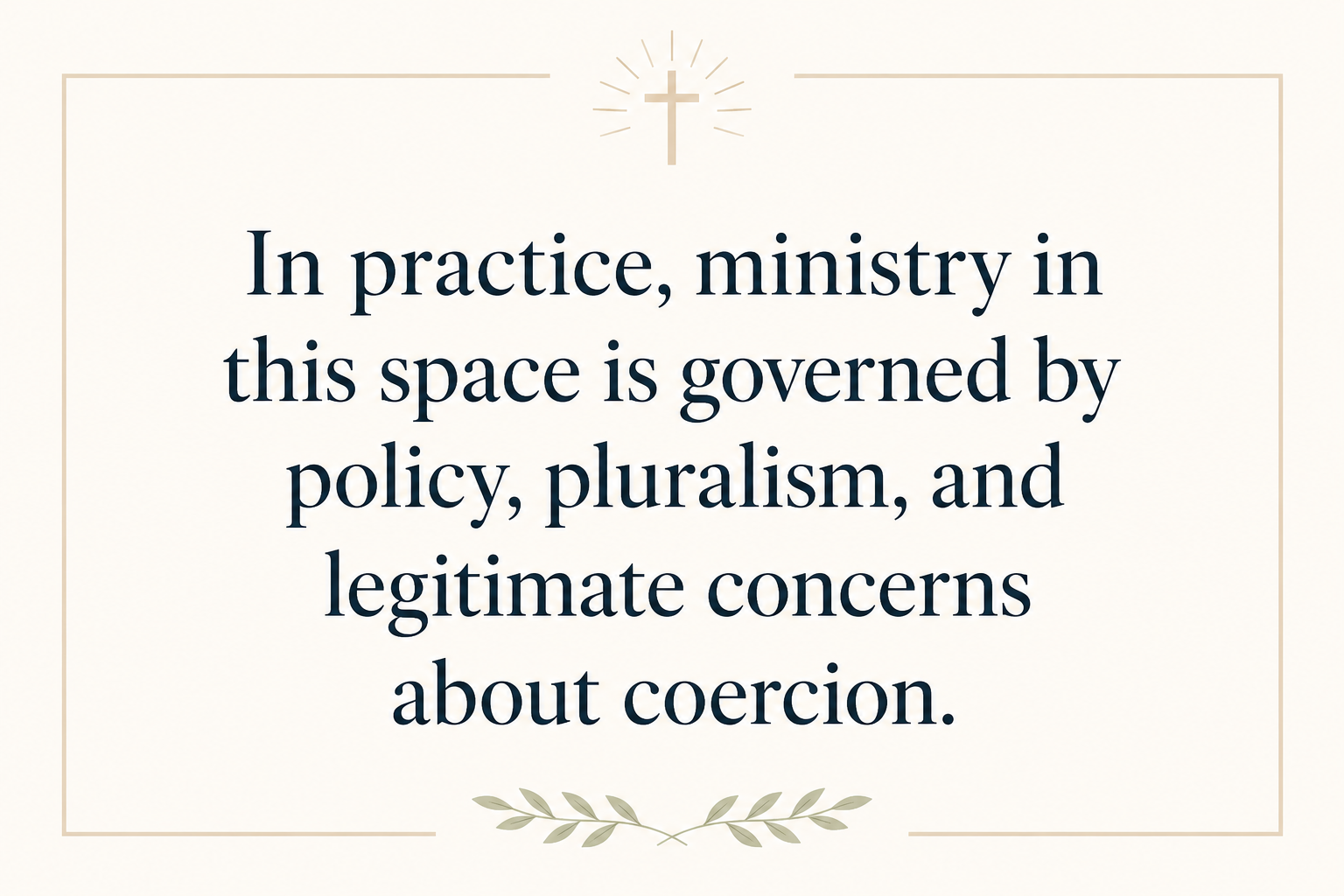 Key insight about How Military Outreach Ministries Support Service Members