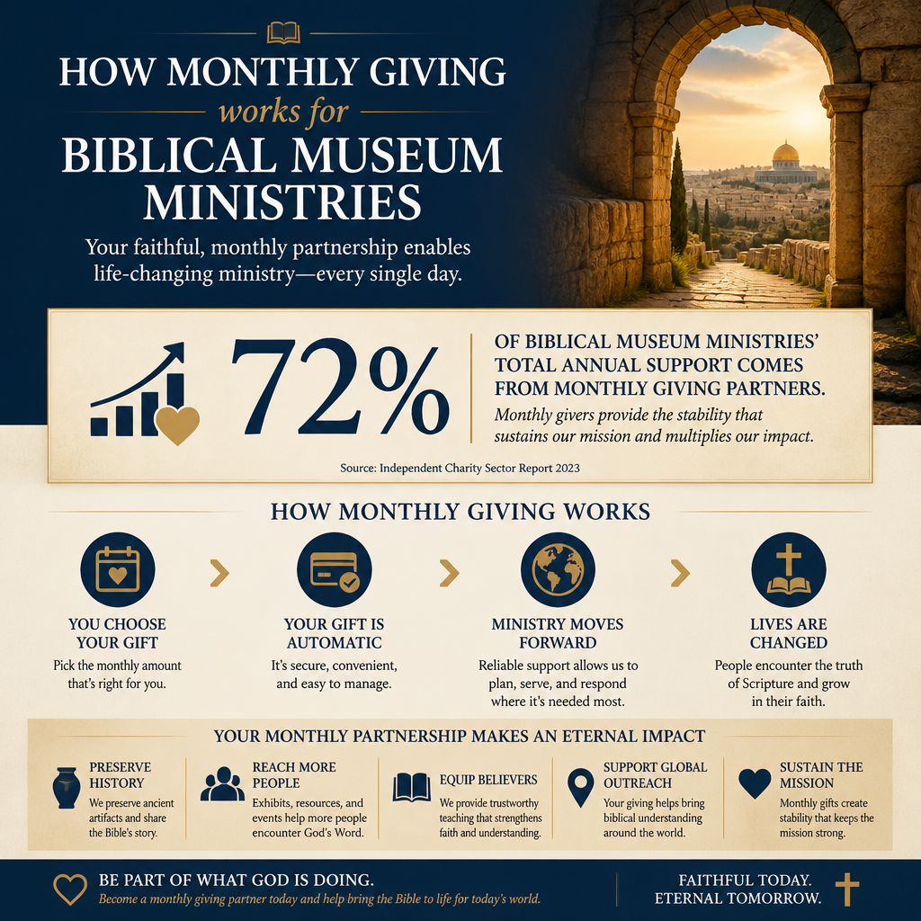 How monthly giving works for biblical museum ministries statistics