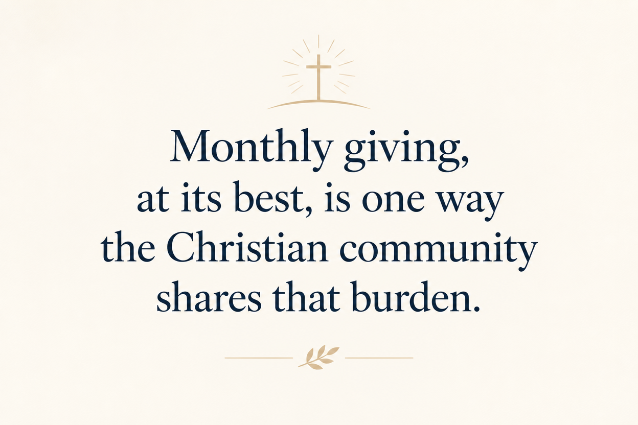 Key insight about How monthly giving works for Christian senior care ministries