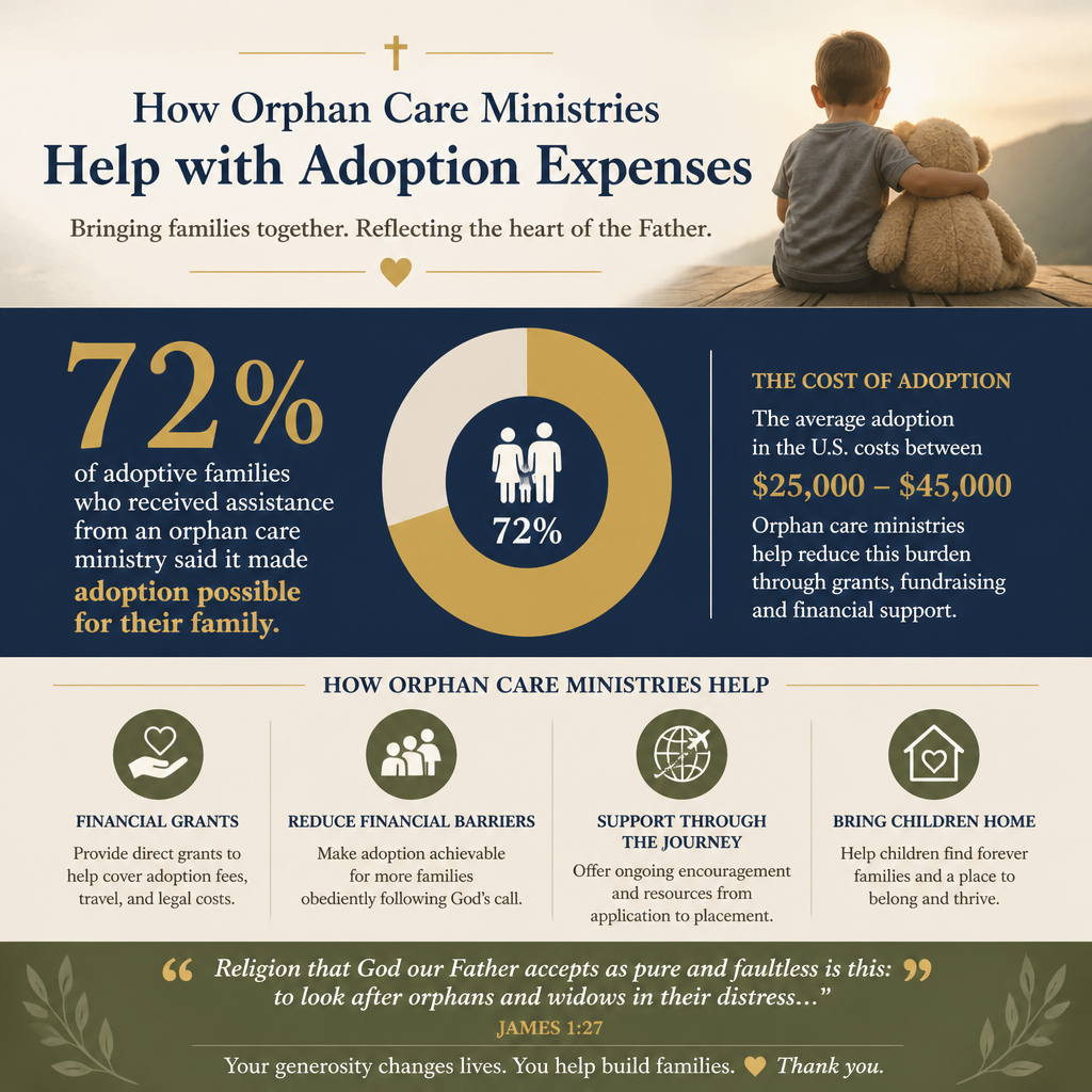 How orphan care ministries help with adoption expenses statistics