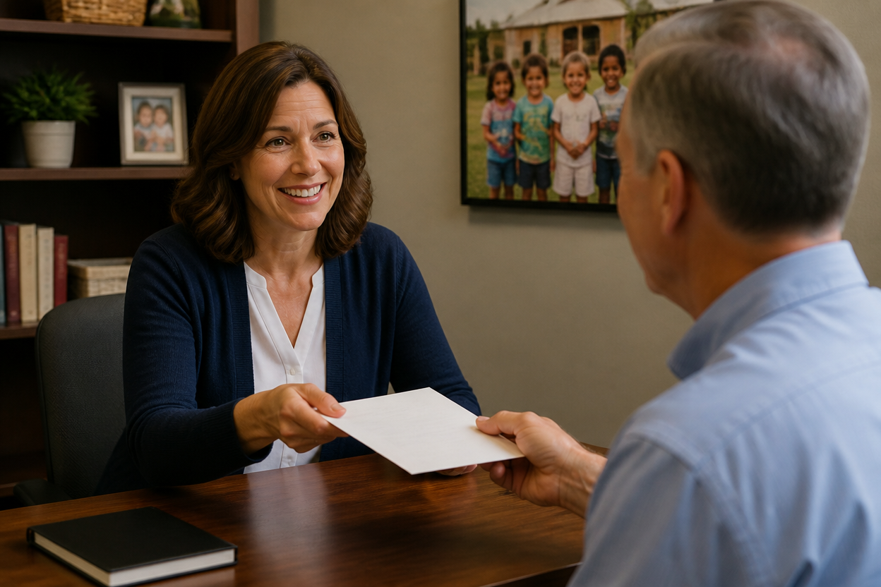 Guide to How orphan care ministries issue tax receipts