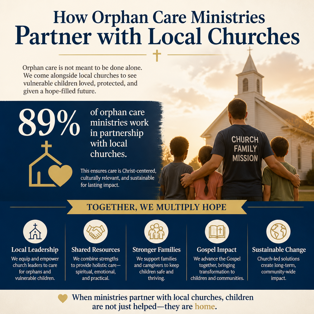 How orphan care ministries partner with local churches statistics