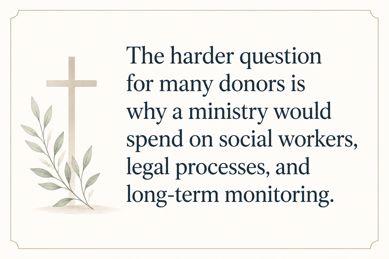 Key insight about How orphan care ministries spend donor gifts