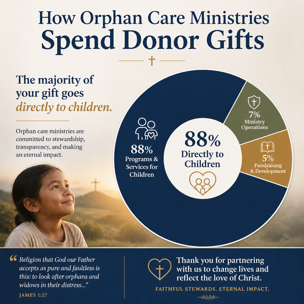 How orphan care ministries spend donor gifts statistics