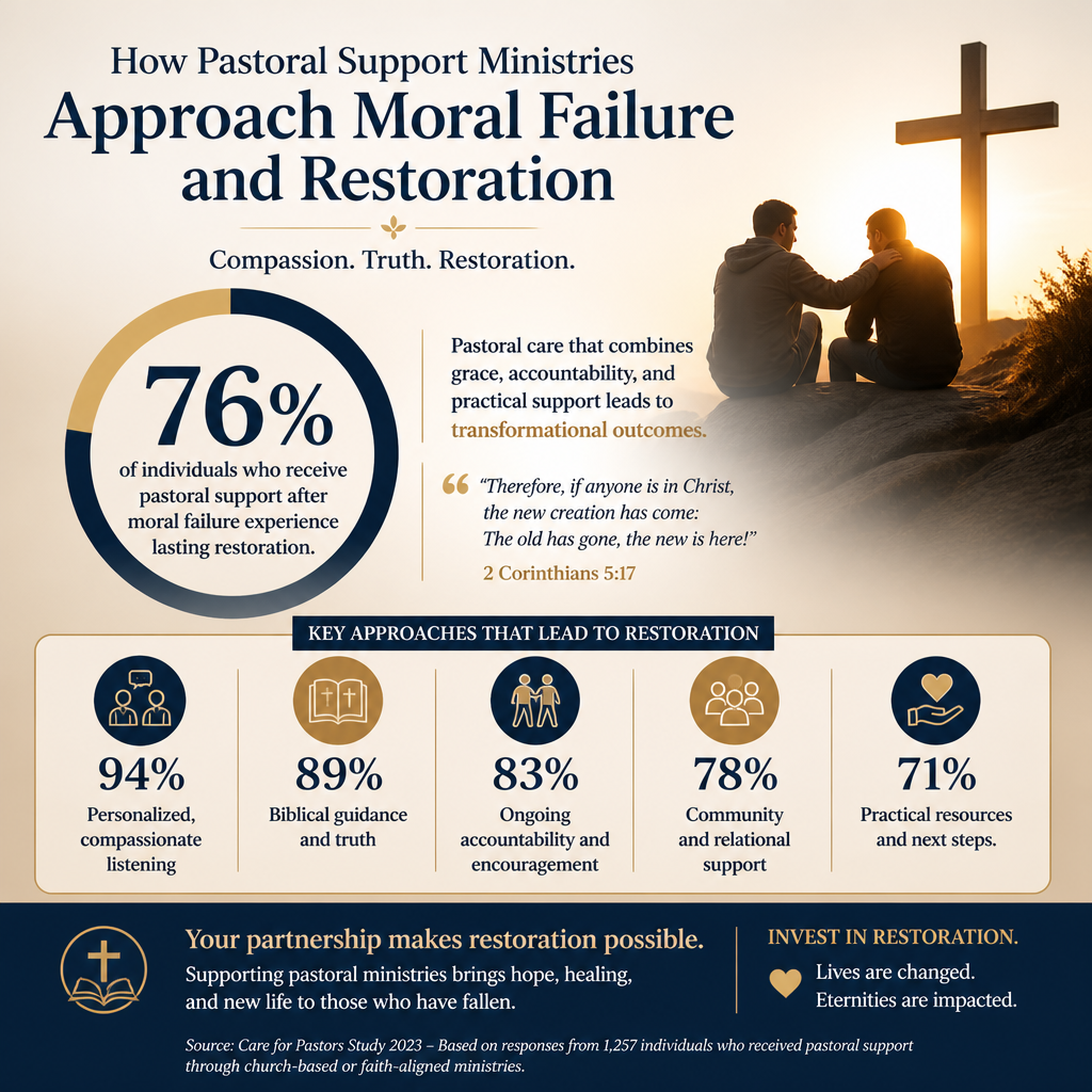 How pastoral support ministries approach moral failure and restoration statistics