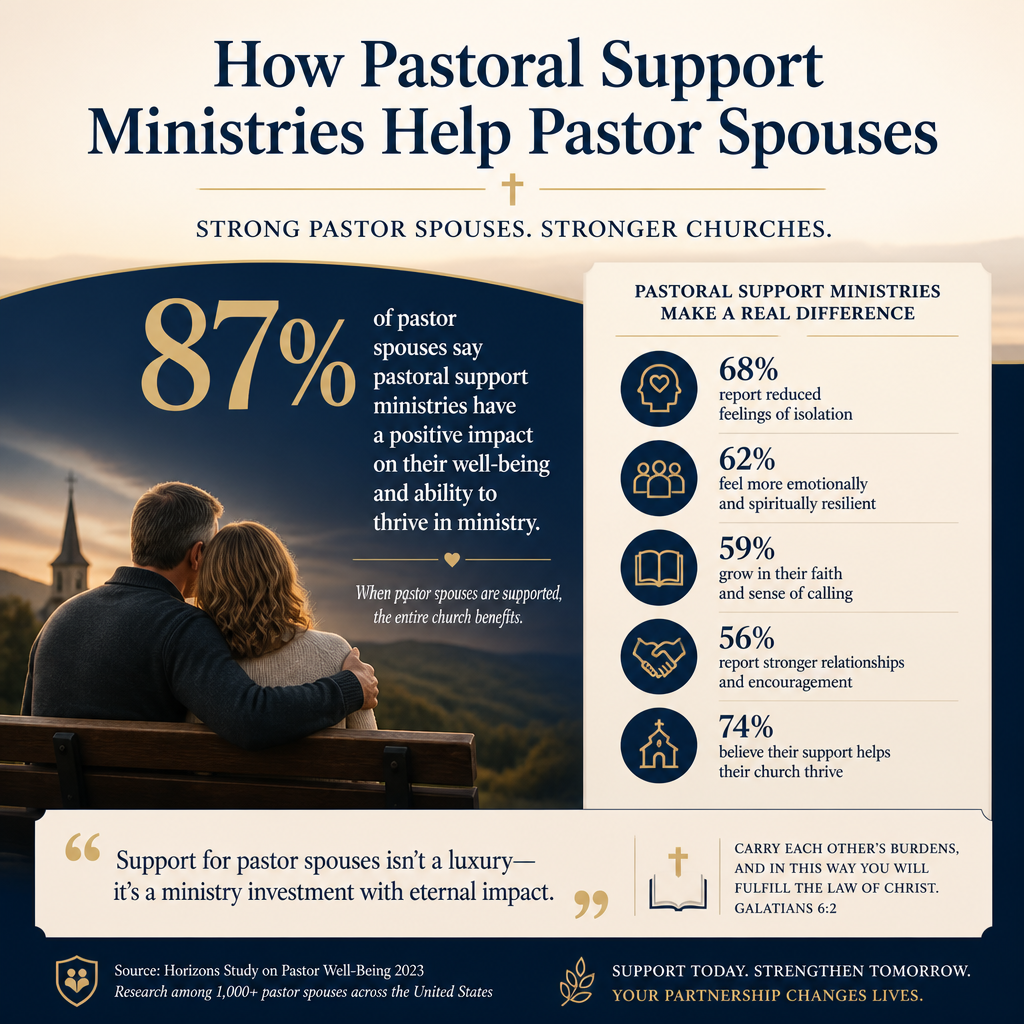 How pastoral support ministries help pastor spouses statistics