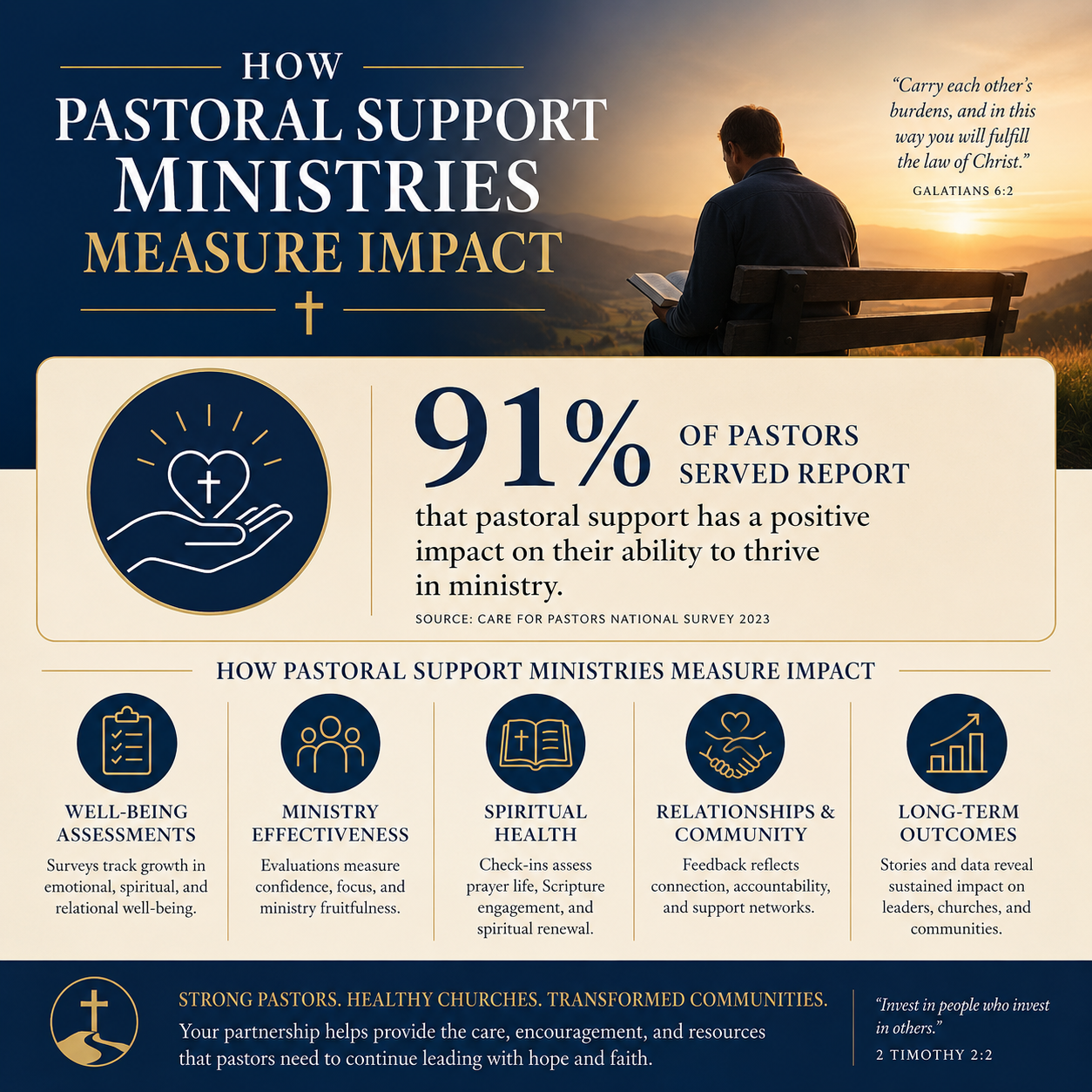 How Pastoral Support Ministries Measure Impact statistics